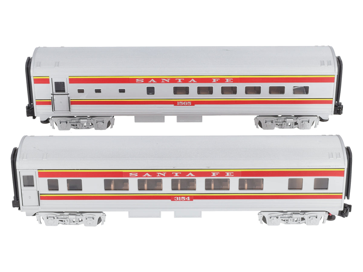 Lionel 6-39059 O Gauge Santa Fe Streamliner Passenger Car (Set of 2) LN/Box