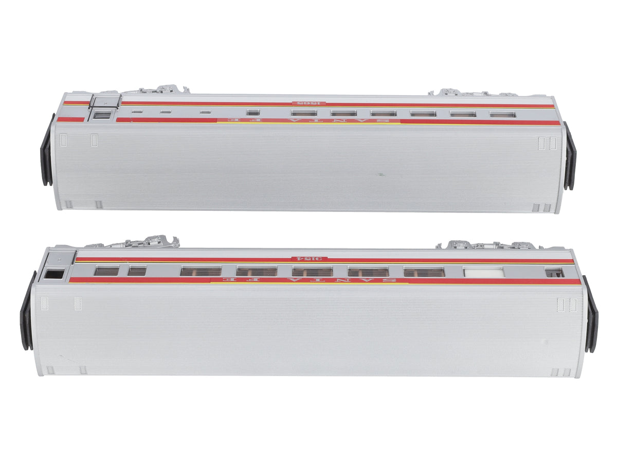 Lionel 6-39059 O Gauge Santa Fe Streamliner Passenger Car (Set of 2) LN/Box