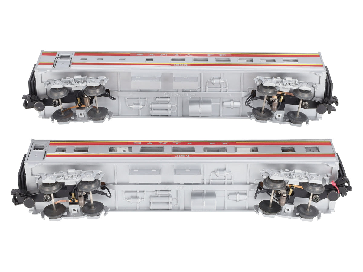 Lionel 6-39059 O Gauge Santa Fe Streamliner Passenger Car (Set of 2) LN/Box