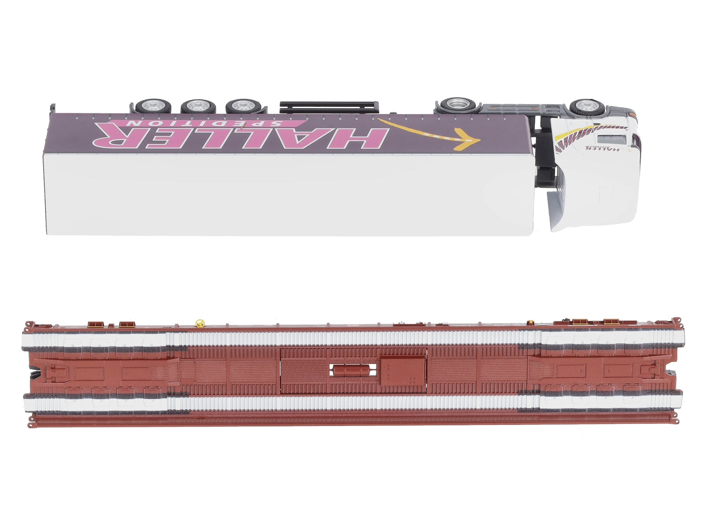Marklin 47419 HO Railion Deutschland AG Type Saadkms 690 Rolling Road Flatcar