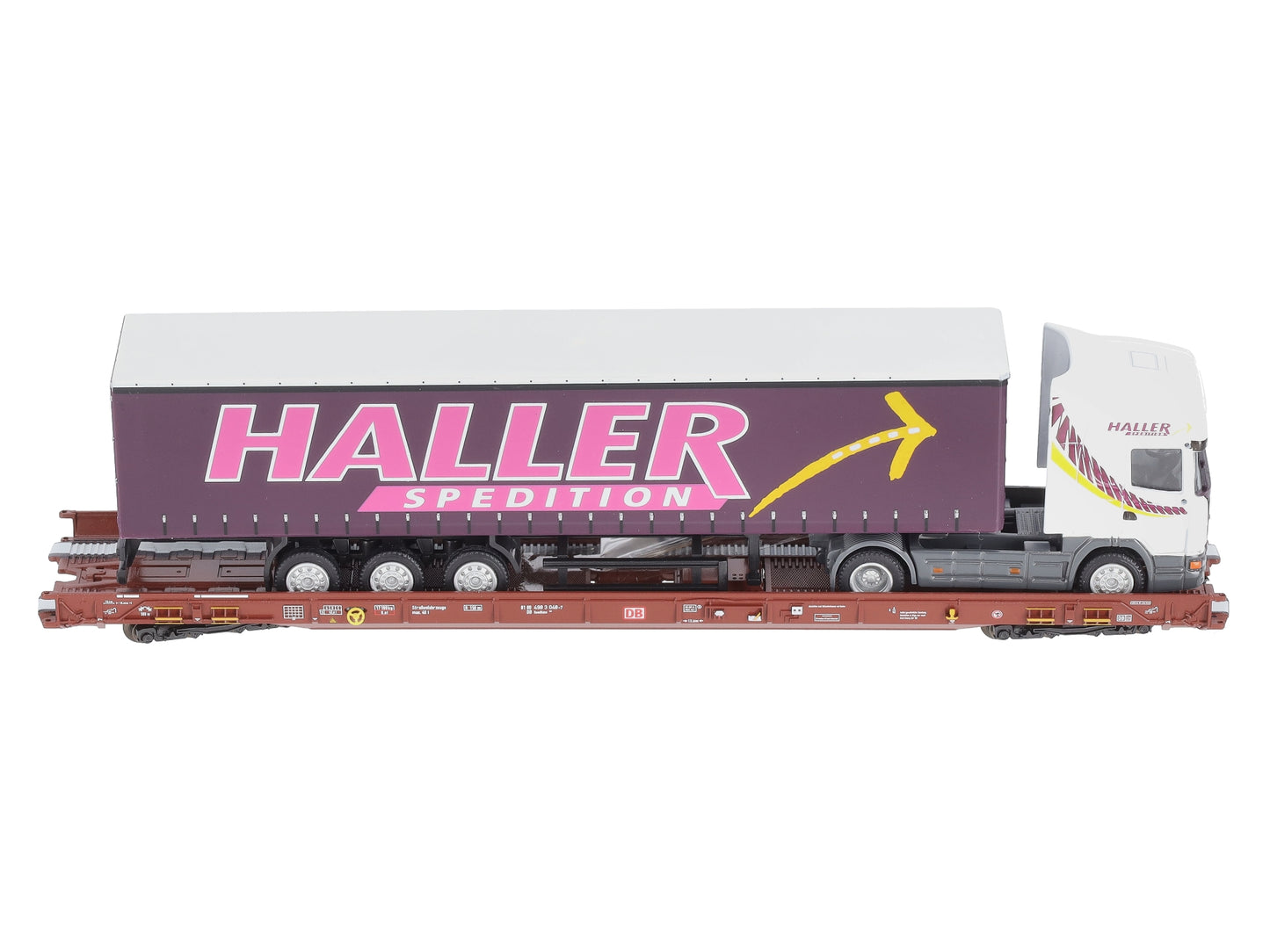 Marklin 47419 HO Railion Deutschland AG Type Saadkms 690 Rolling Road Flatcar