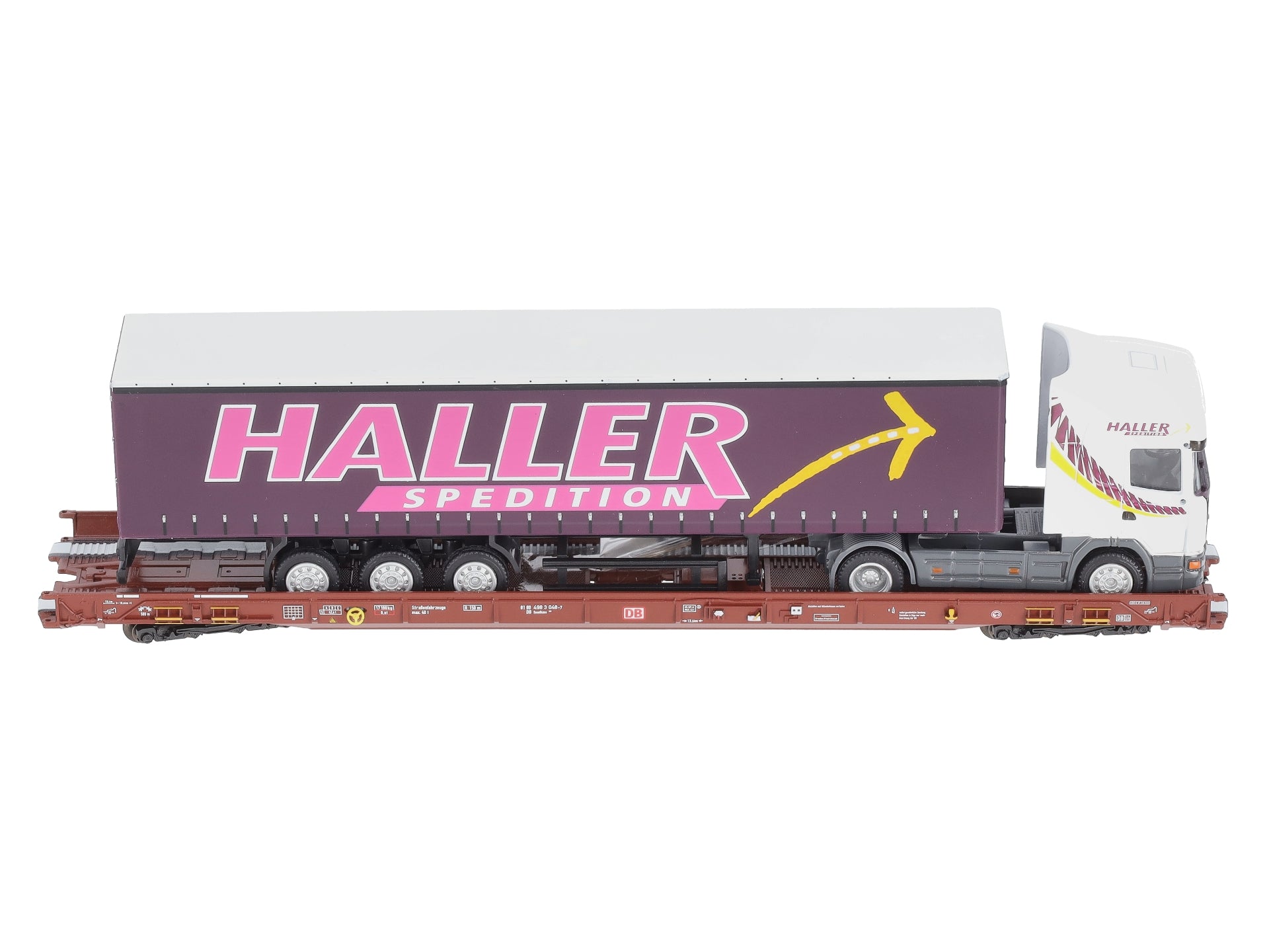 Marklin 47419 HO Railion Deutschland AG Type Saadkms 690 Rolling Road Flatcar