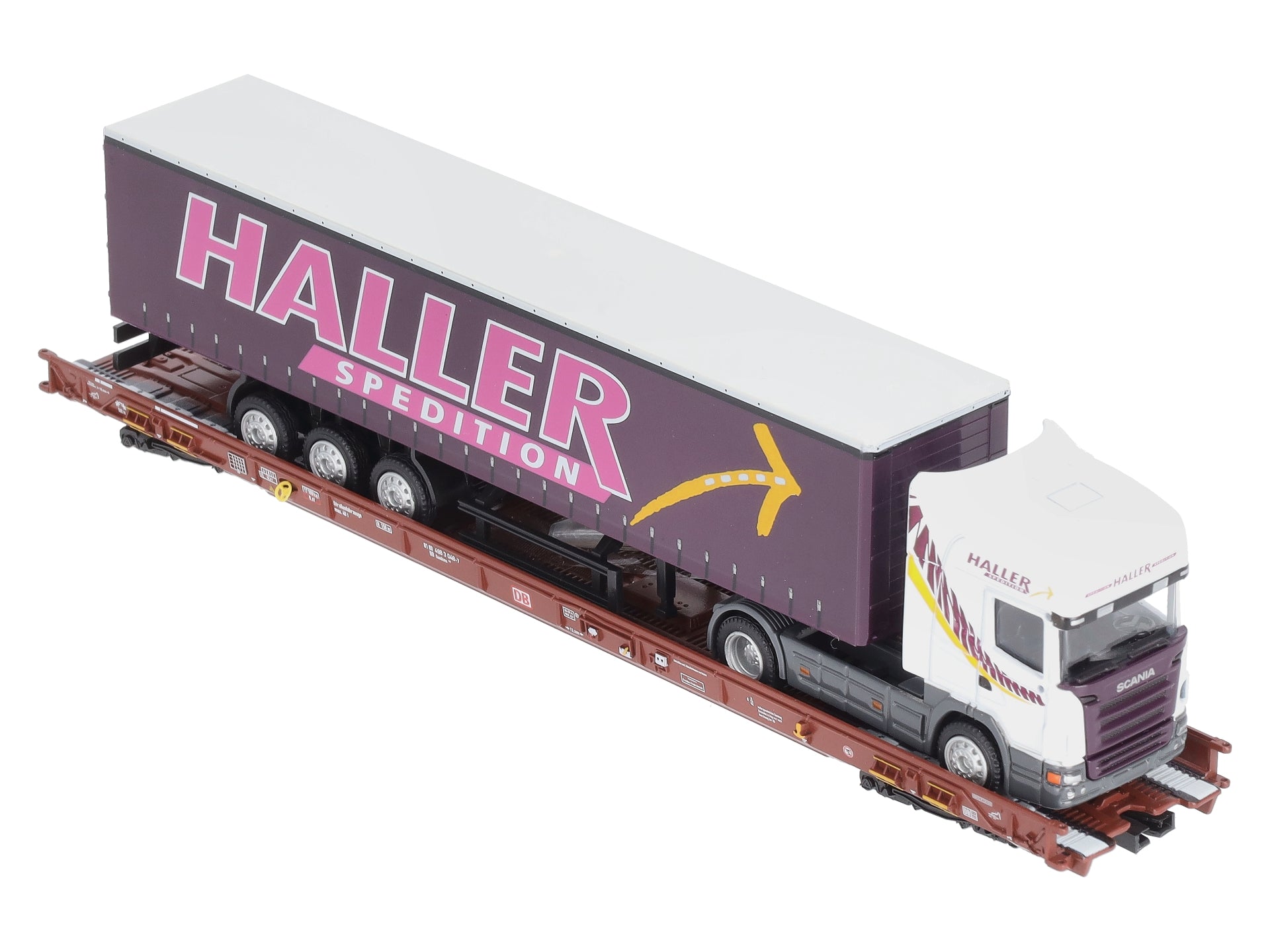 Marklin 47419 HO Railion Deutschland AG Type Saadkms 690 Rolling Road Flatcar