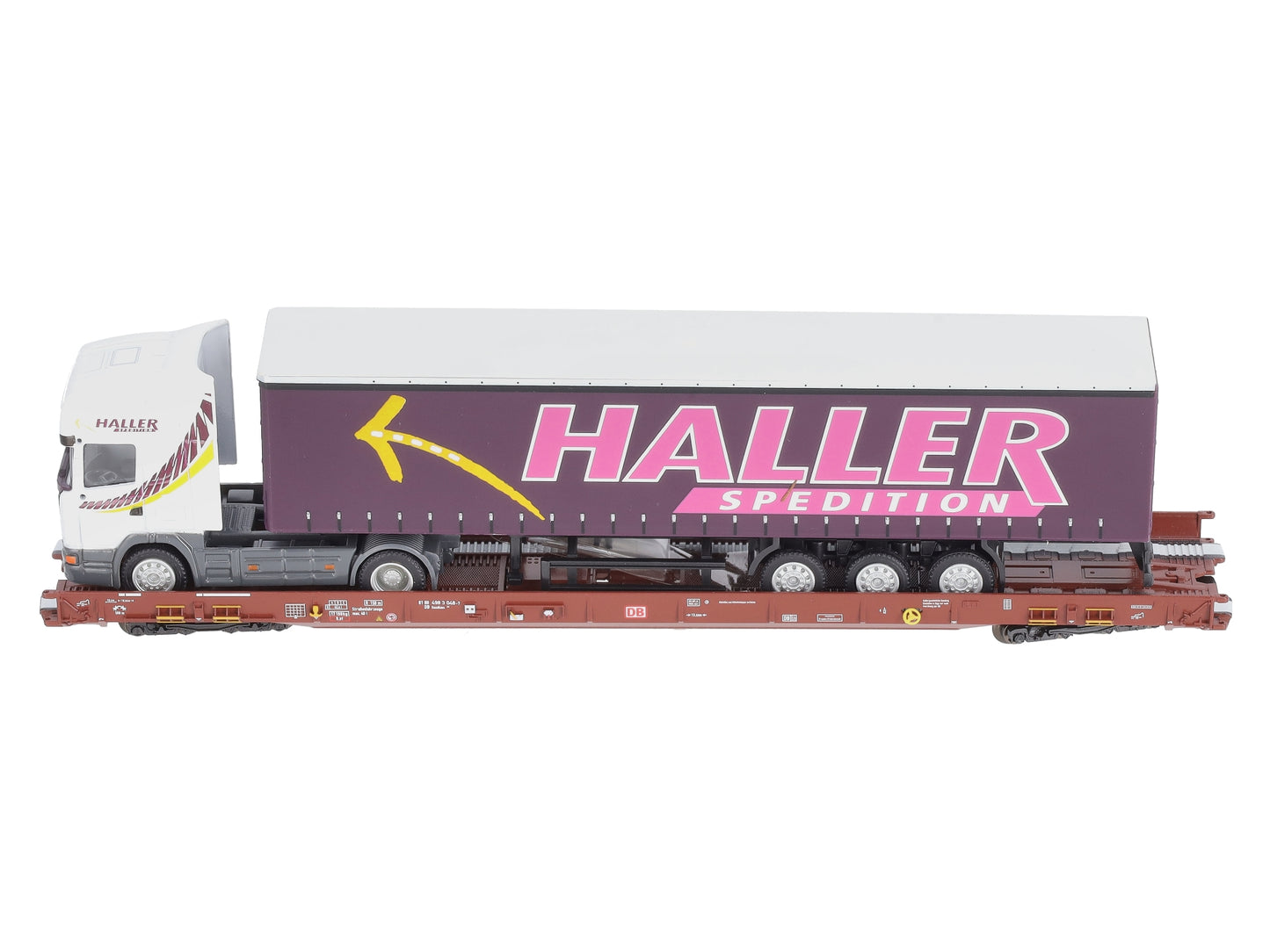 Marklin 47419 HO Railion Deutschland AG Type Saadkms 690 Rolling Road Flatcar