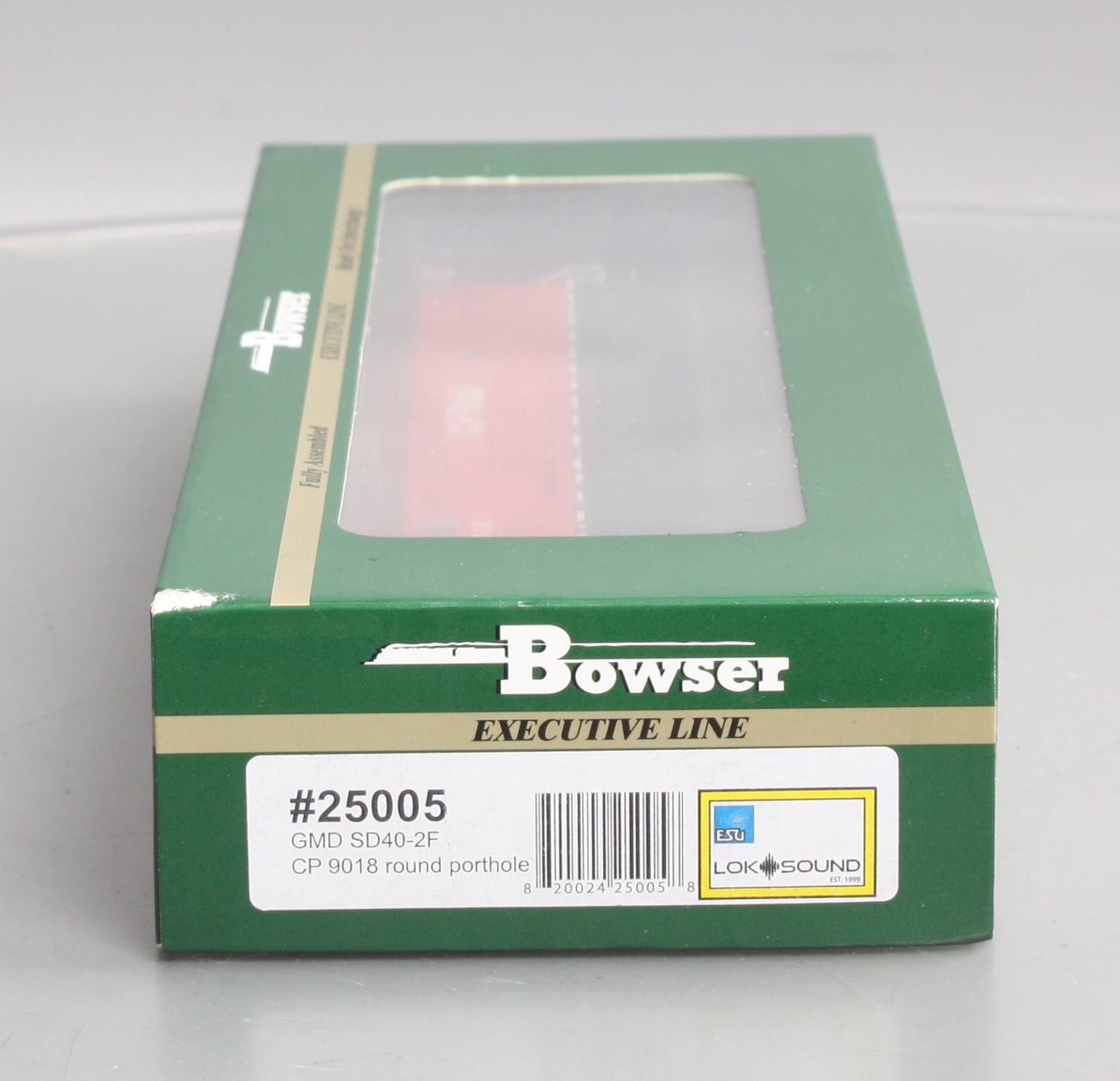 Bowser 25005 HO CP Round Porthole GMD SD40-2F Diesel Locomotive w/Sound #9018