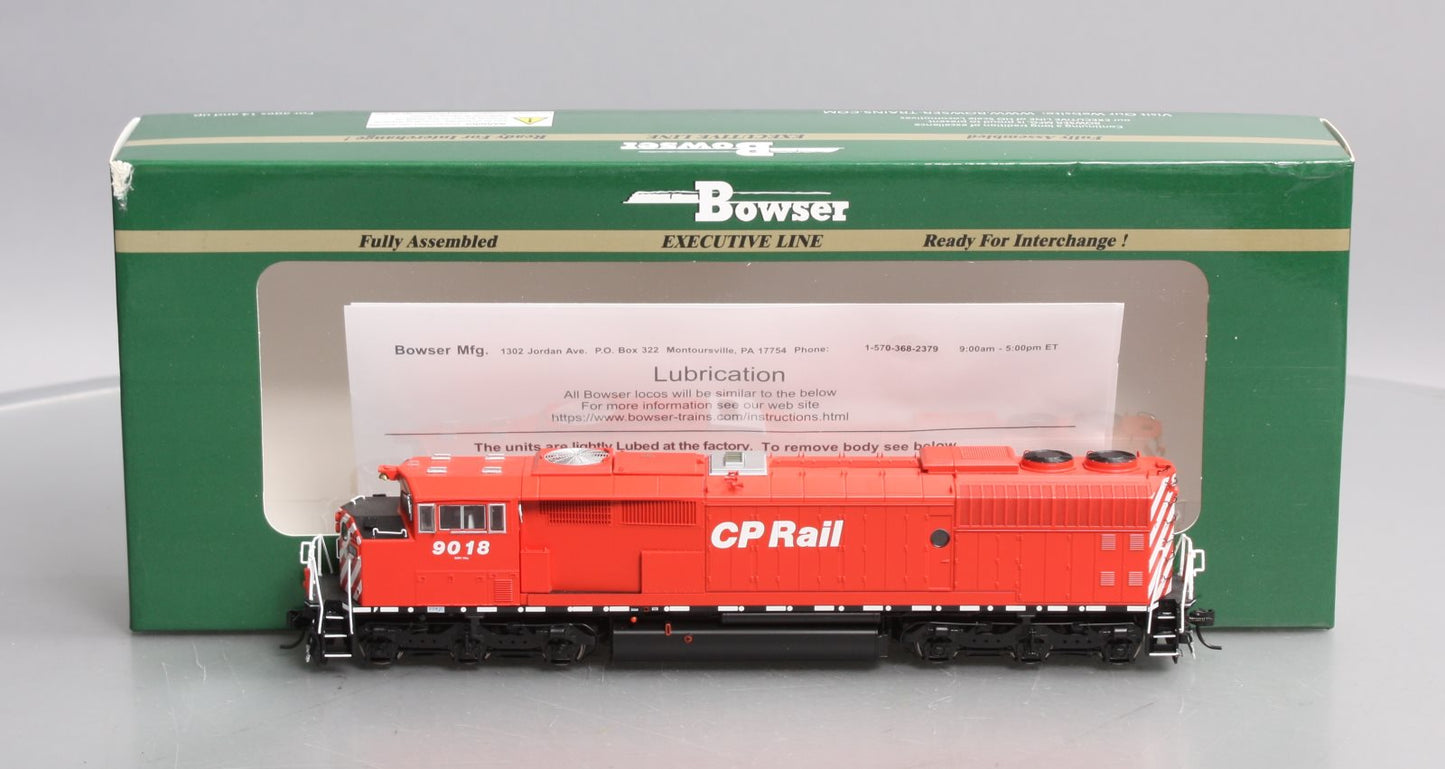 Bowser 25005 HO CP Round Porthole GMD SD40-2F Diesel Locomotive w/Sound #9018