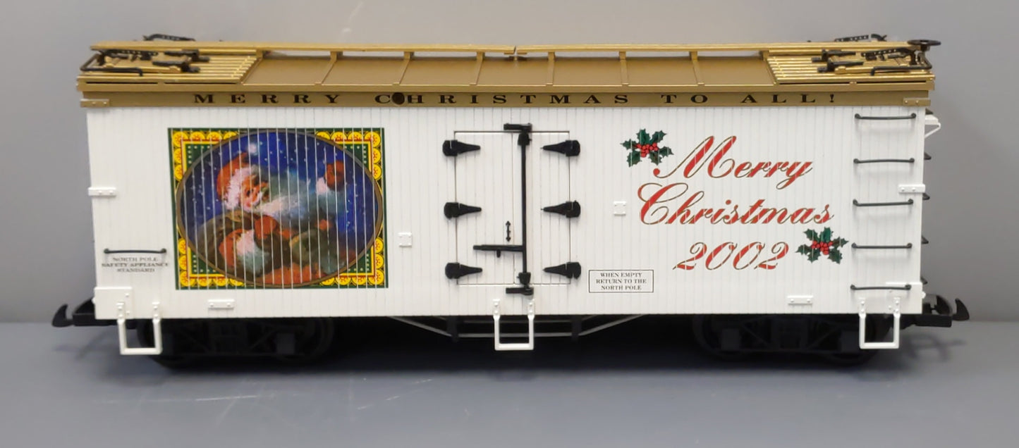 USA Trains R13020 G Scale Christmas 2002 Refrigerator Car LN/Box