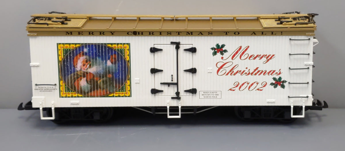 USA Trains R13020 G Scale Christmas 2002 Refrigerator Car LN/Box