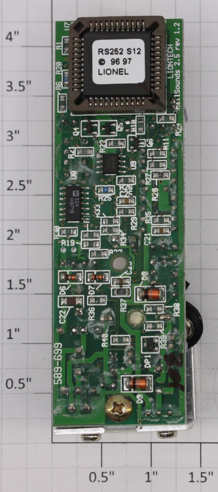 Lionel 8053-T40 Lionel Lines Berkshire#726 Railsounds 2.5 PCB Circuit Board