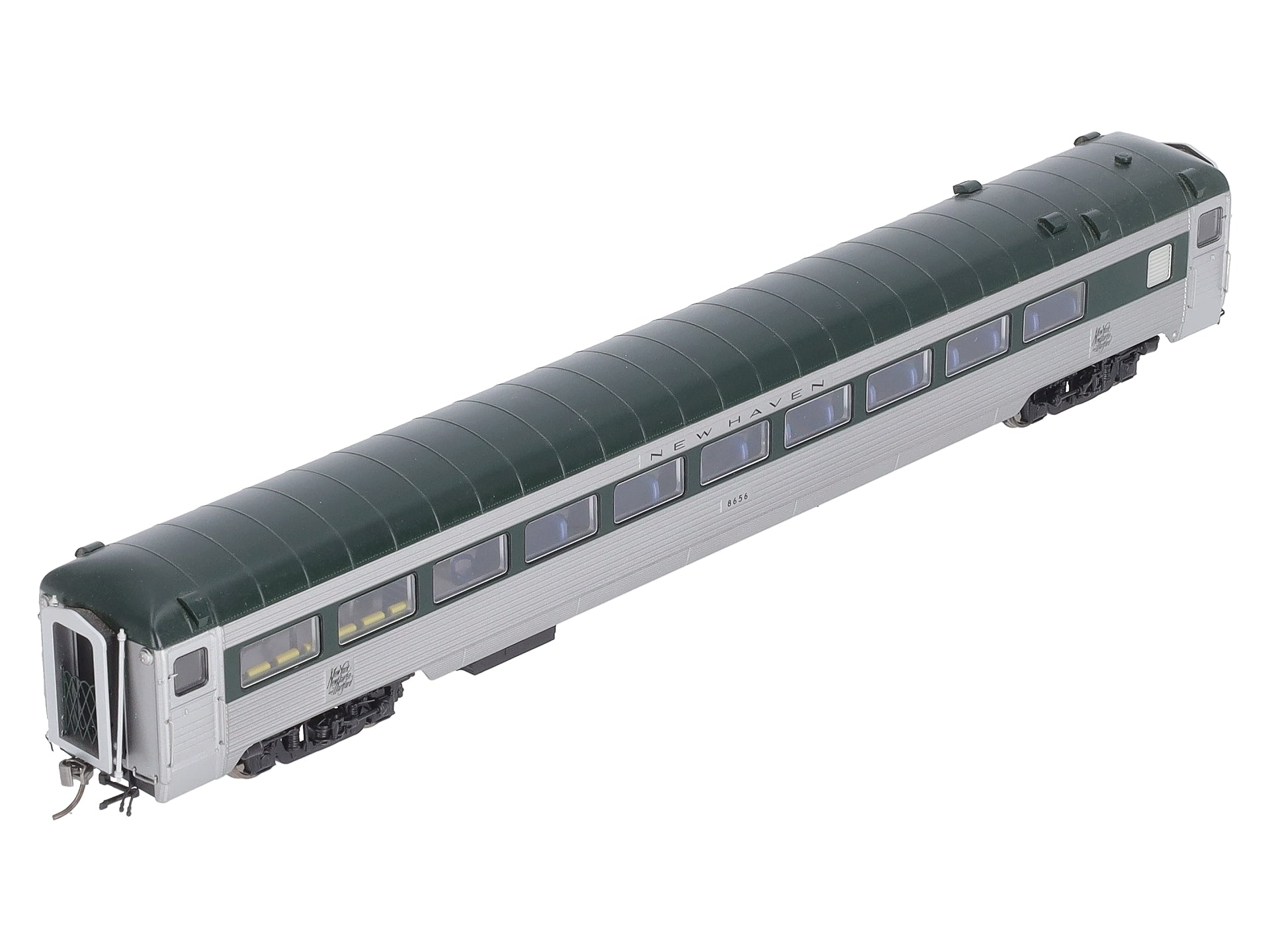 Rapido Trains 17008 HO New Haven Pullman-Bradley Stainless Steel Coach #8656