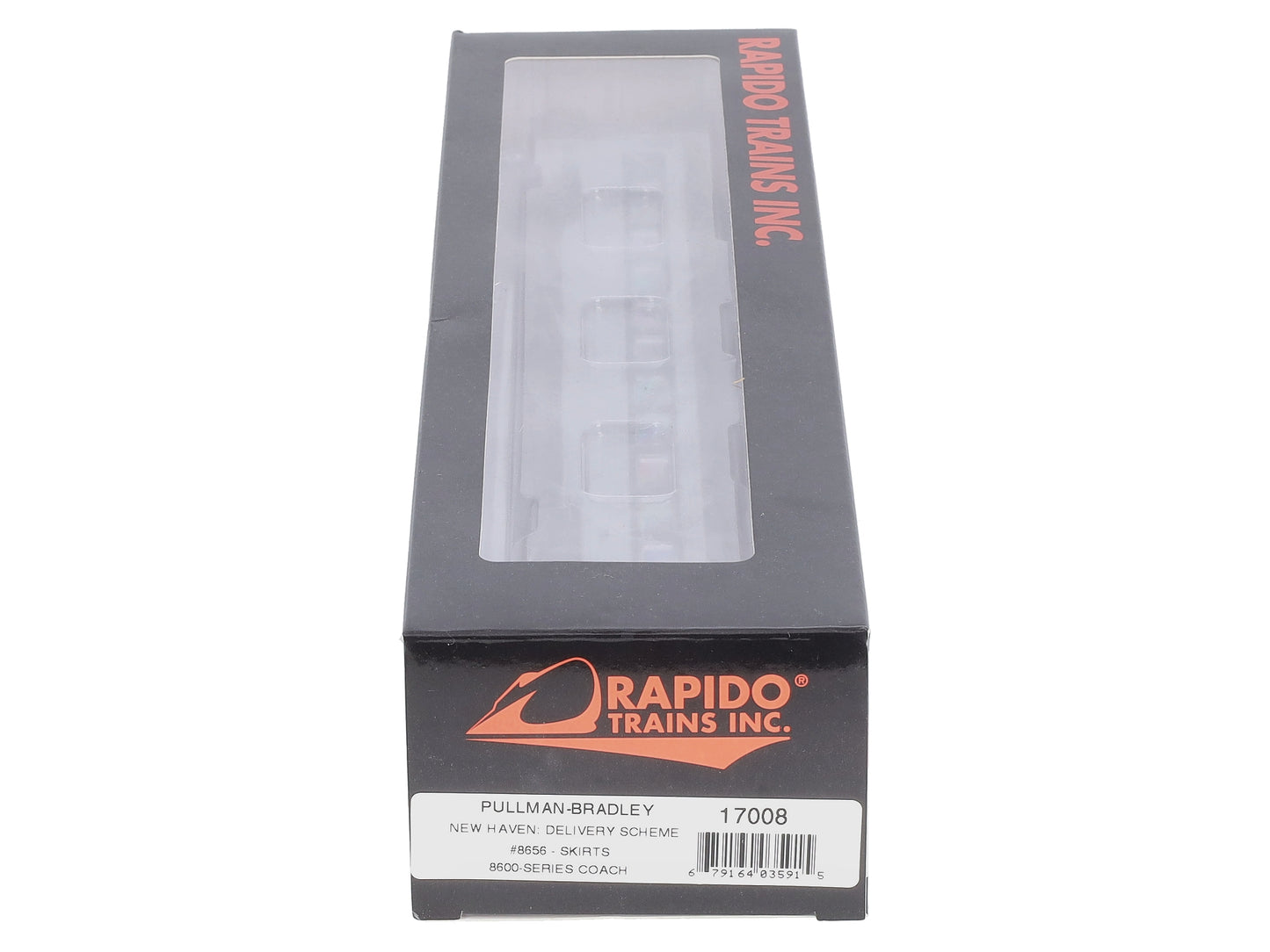 Rapido Trains 17008 HO New Haven Pullman-Bradley Stainless Steel Coach #8656