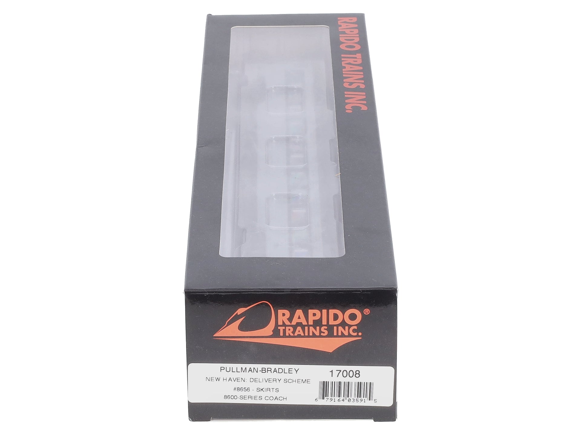Rapido Trains 17008 HO New Haven Pullman-Bradley Stainless Steel Coach #8656
