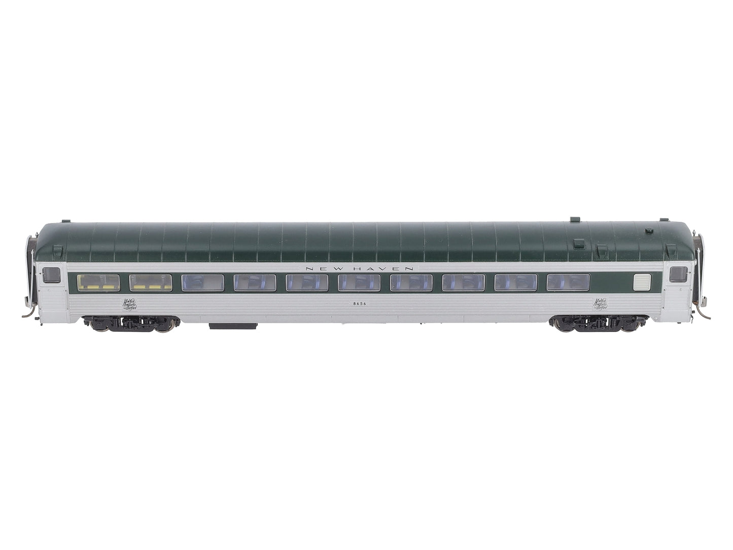 Rapido Trains 17008 HO New Haven Pullman-Bradley Stainless Steel Coach #8656