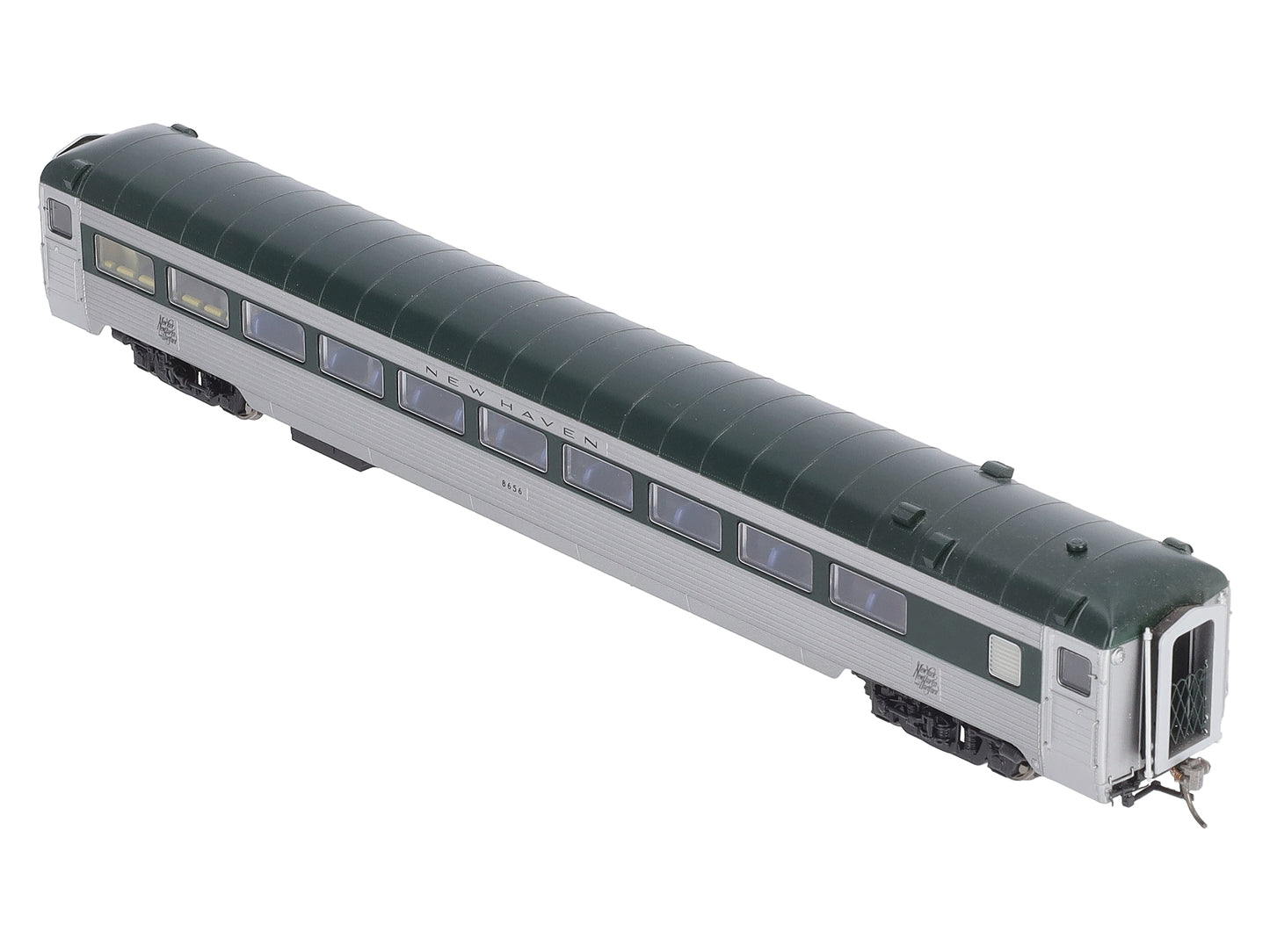 Rapido Trains 17008 HO New Haven Pullman-Bradley Stainless Steel Coach #8656