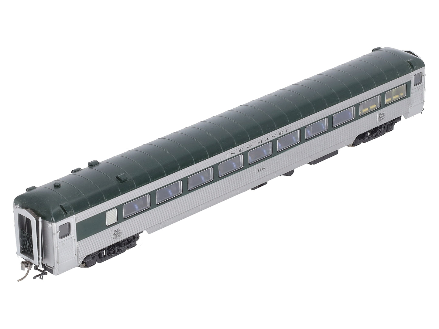 Rapido Trains 17008 HO New Haven Pullman-Bradley Stainless Steel Coach #8656