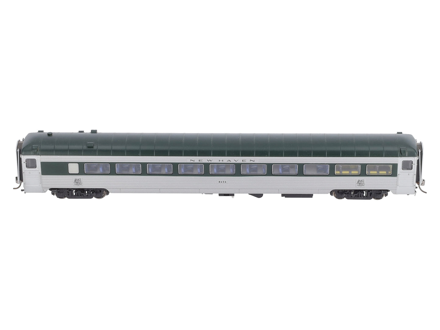 Rapido Trains 17008 HO New Haven Pullman-Bradley Stainless Steel Coach #8656