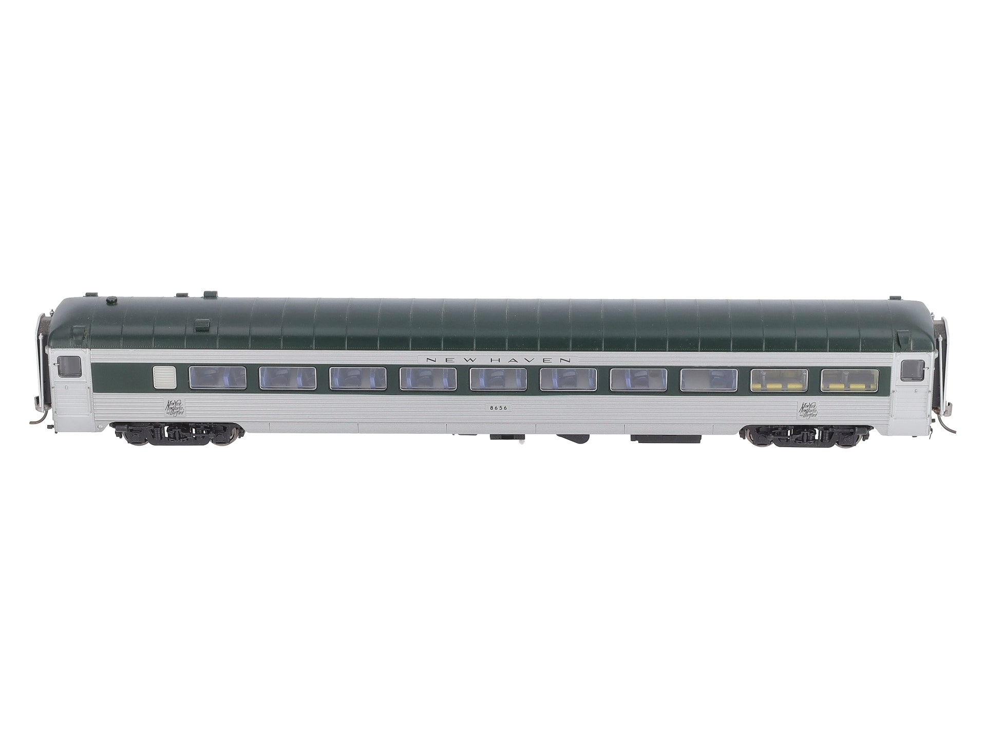 Rapido Trains 17008 HO New Haven Pullman-Bradley Stainless Steel Coach #8656