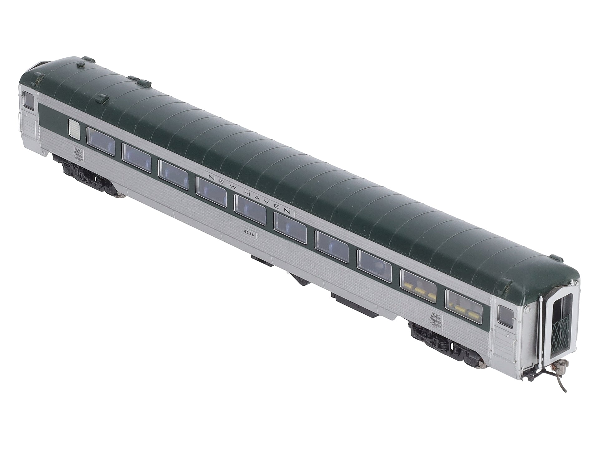 Rapido Trains 17008 HO New Haven Pullman-Bradley Stainless Steel Coach #8656