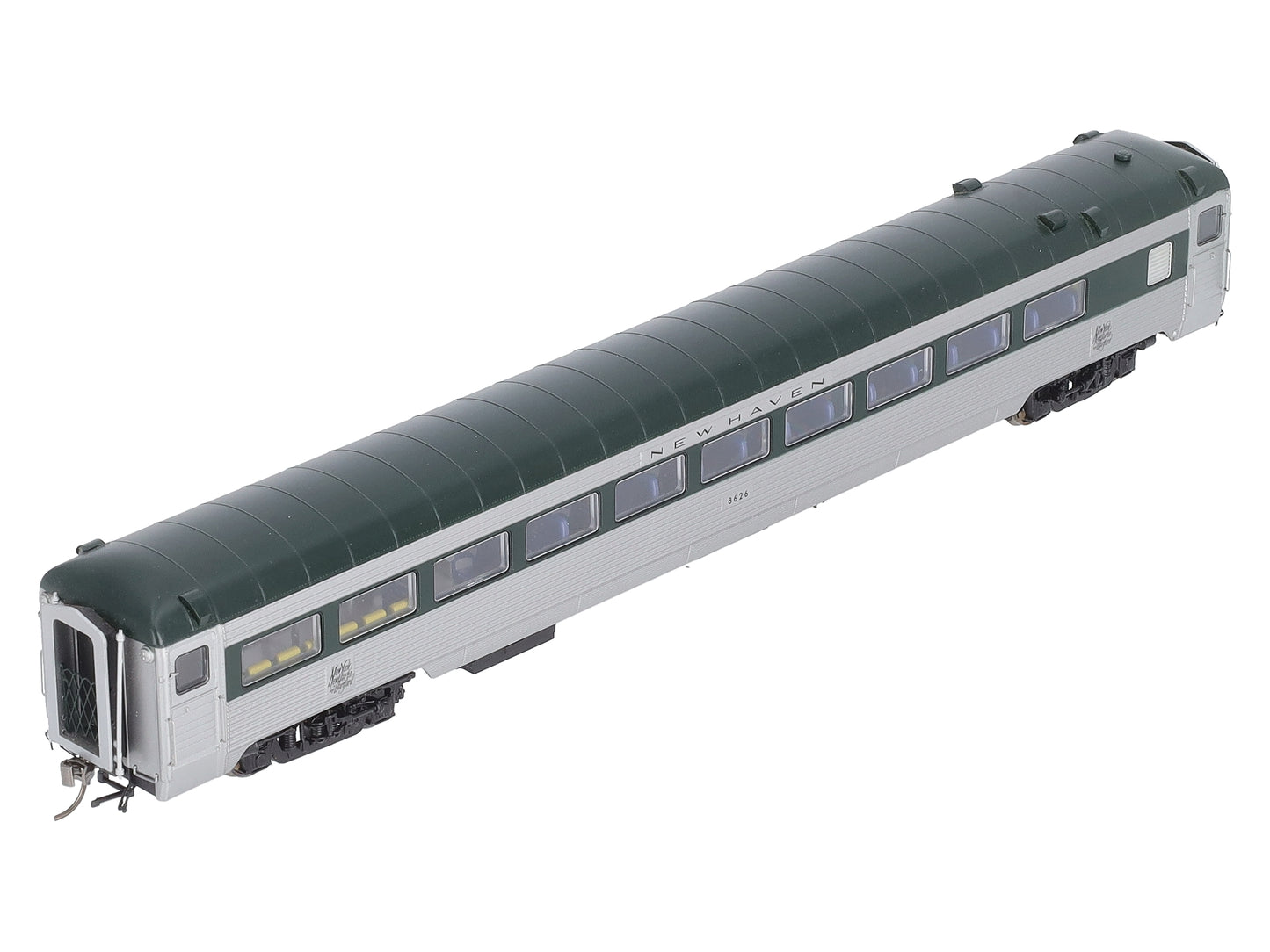 Rapido Trains 17004 HO New Haven Pullman-Bradley Stainless Steel Coach #8626