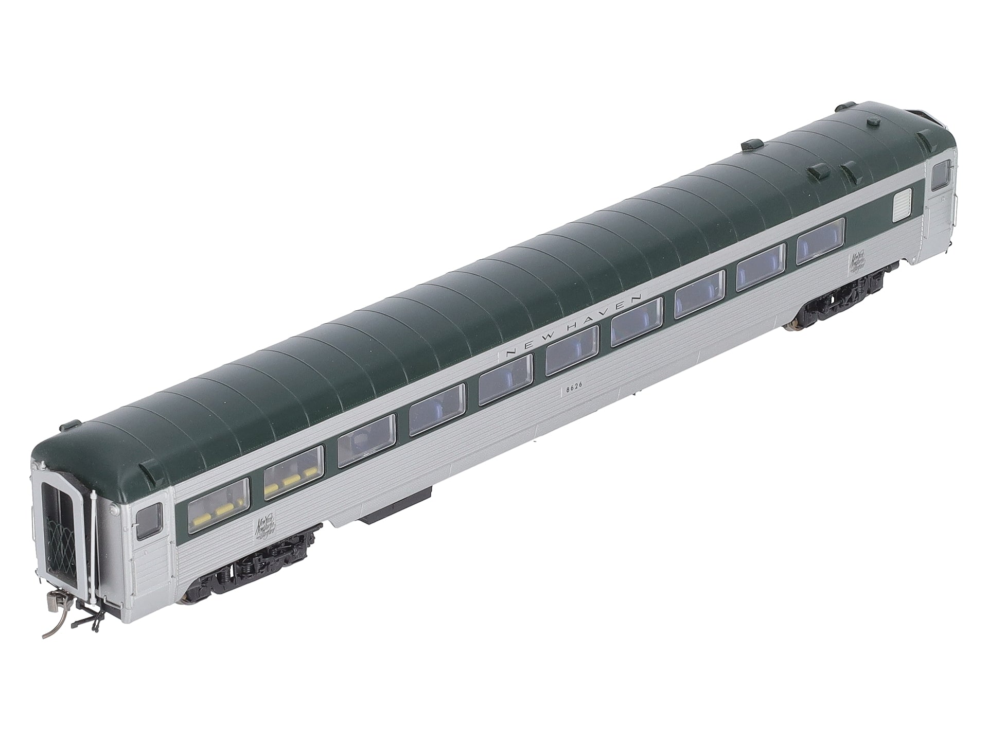 Rapido Trains 17004 HO New Haven Pullman-Bradley Stainless Steel Coach #8626