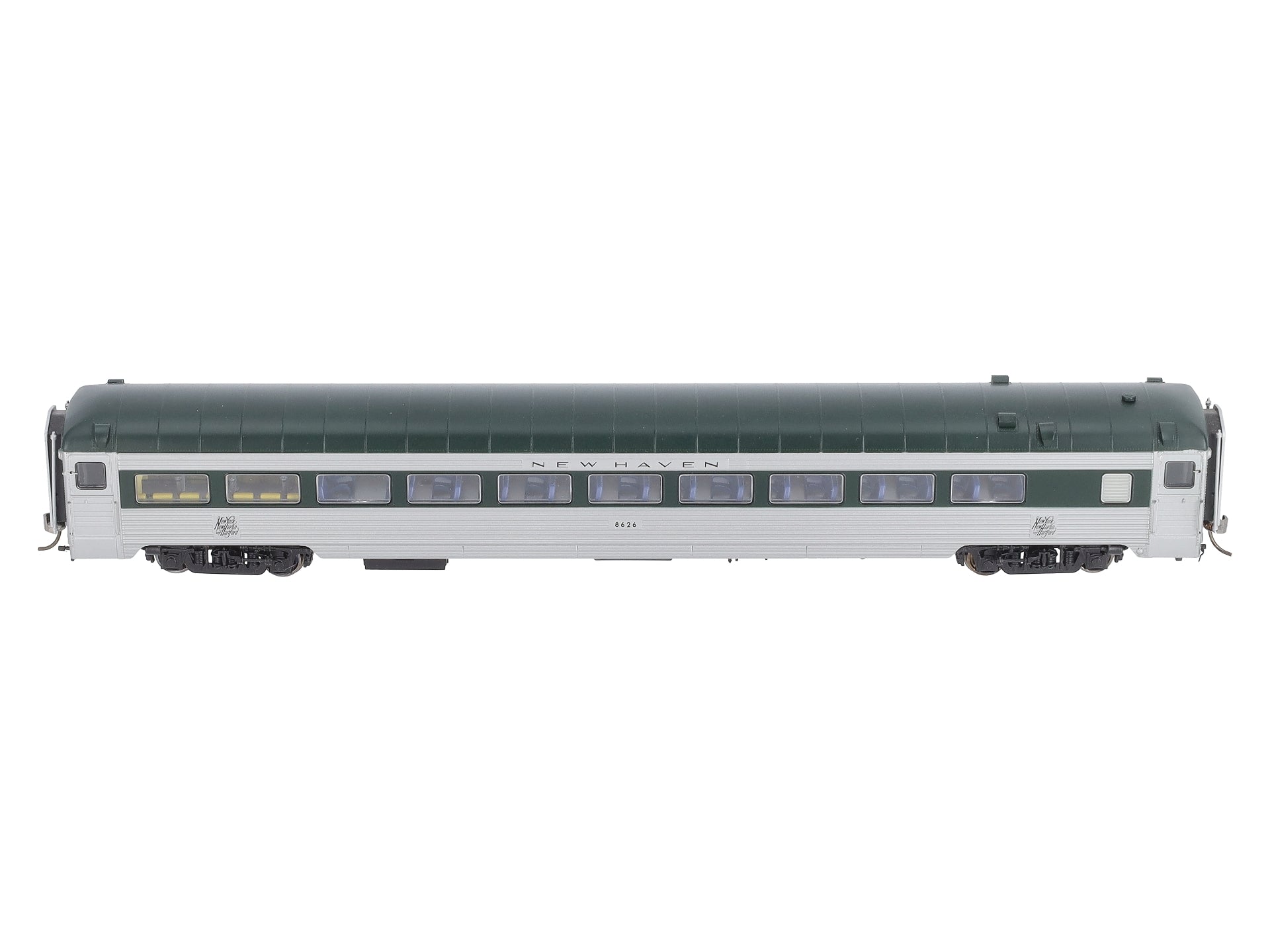 Rapido Trains 17004 HO New Haven Pullman-Bradley Stainless Steel Coach #8626