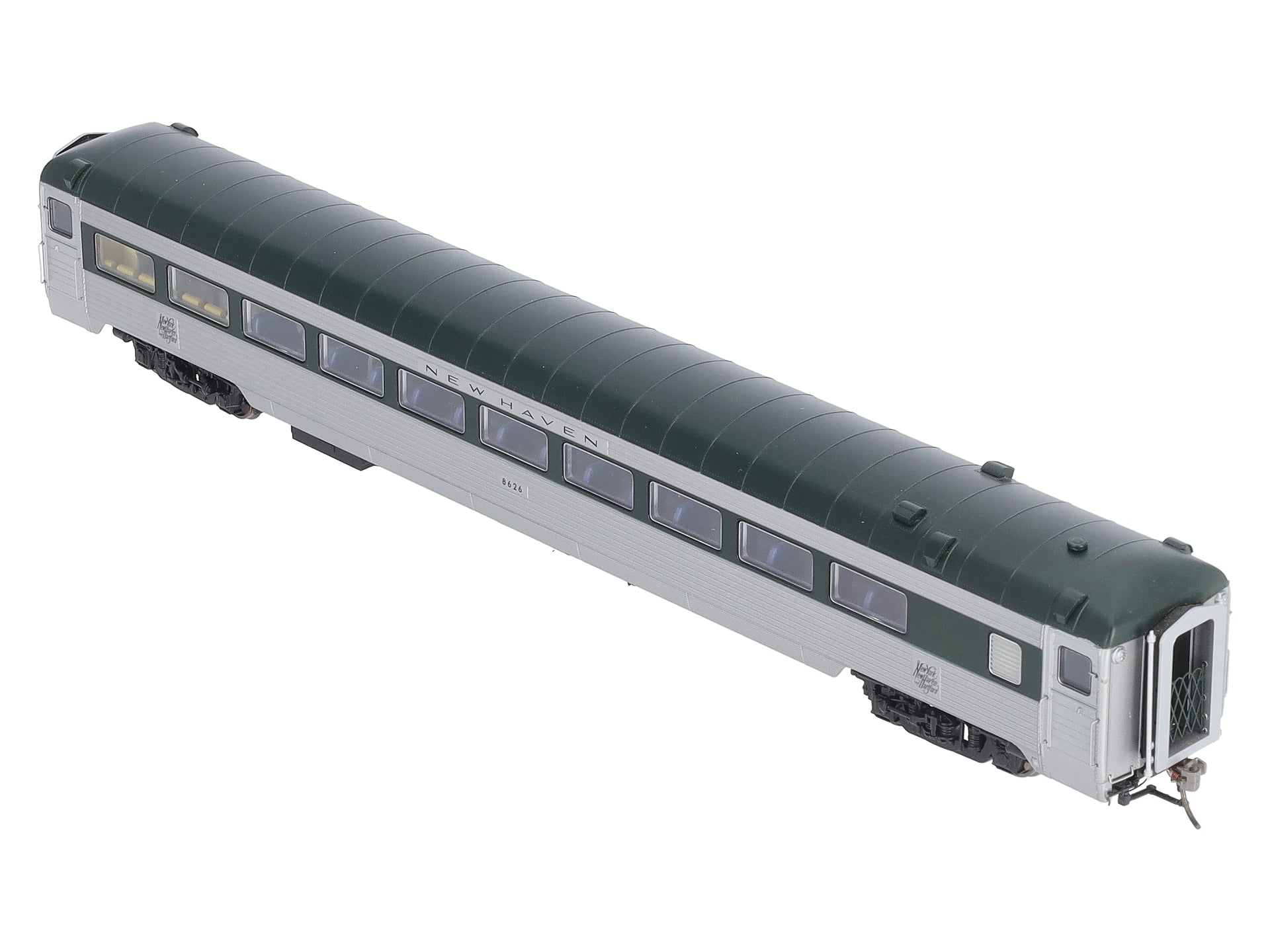 Rapido Trains 17004 HO New Haven Pullman-Bradley Stainless Steel Coach #8626