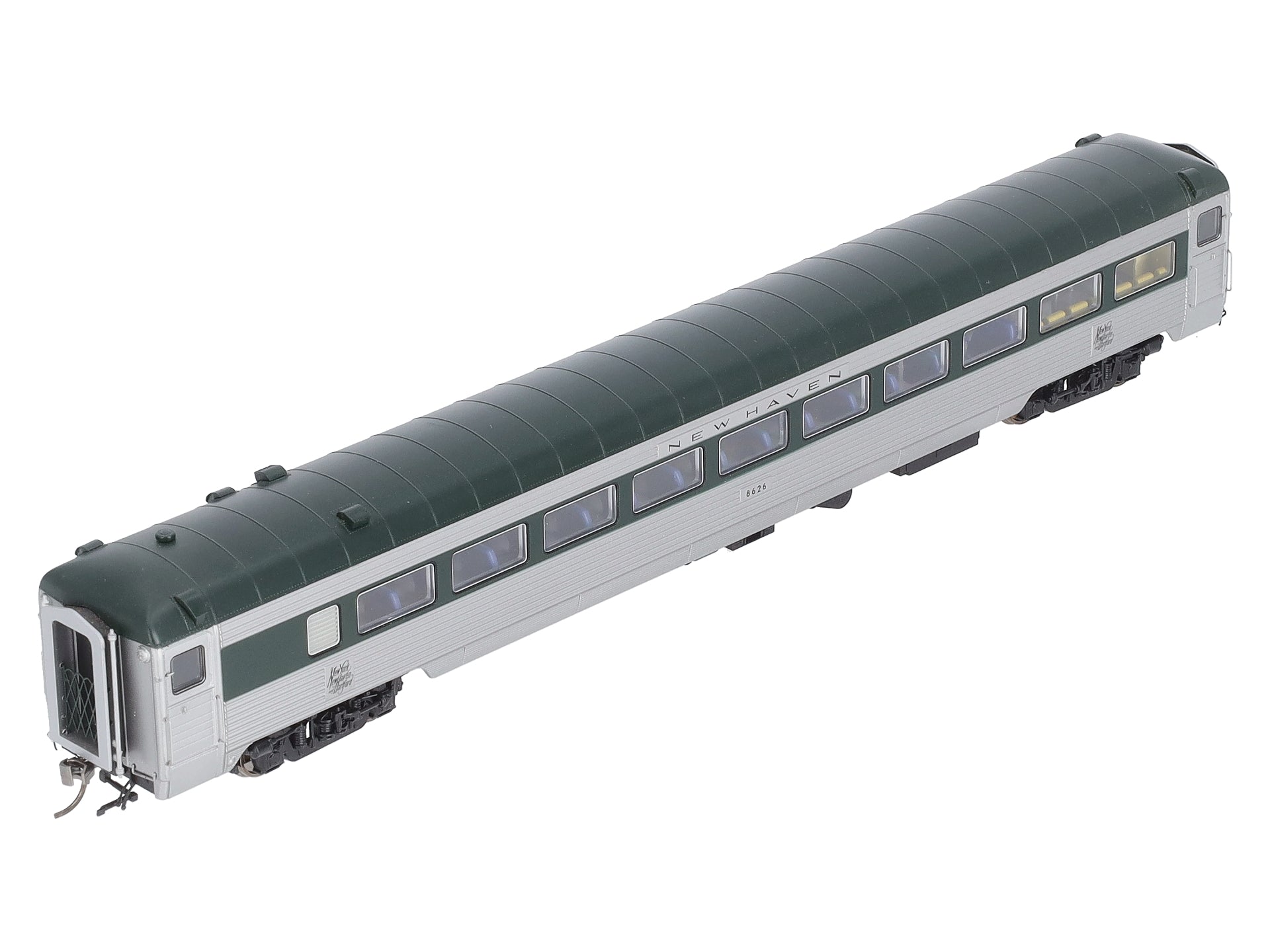 Rapido Trains 17004 HO New Haven Pullman-Bradley Stainless Steel Coach #8626