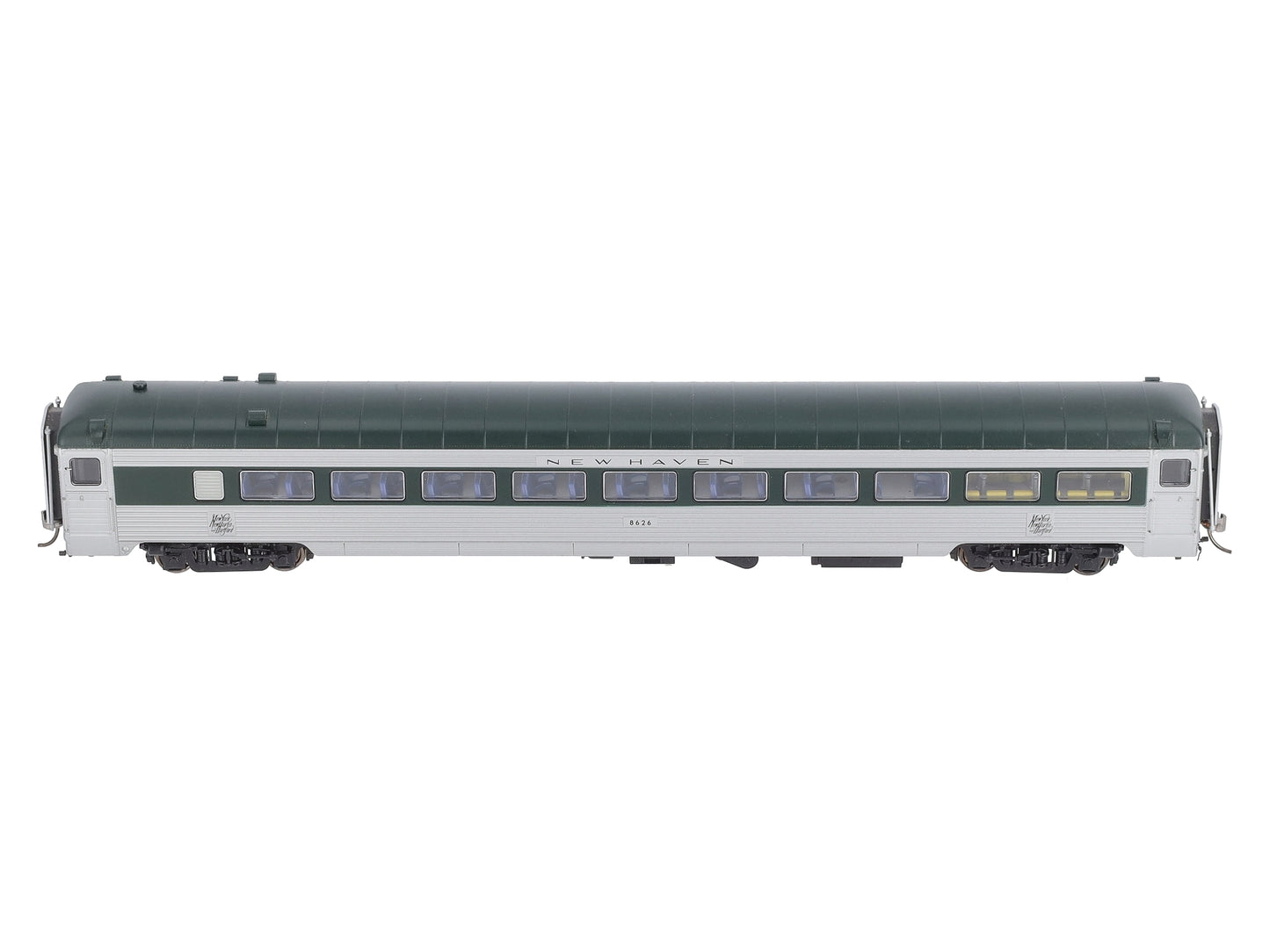 Rapido Trains 17004 HO New Haven Pullman-Bradley Stainless Steel Coach #8626