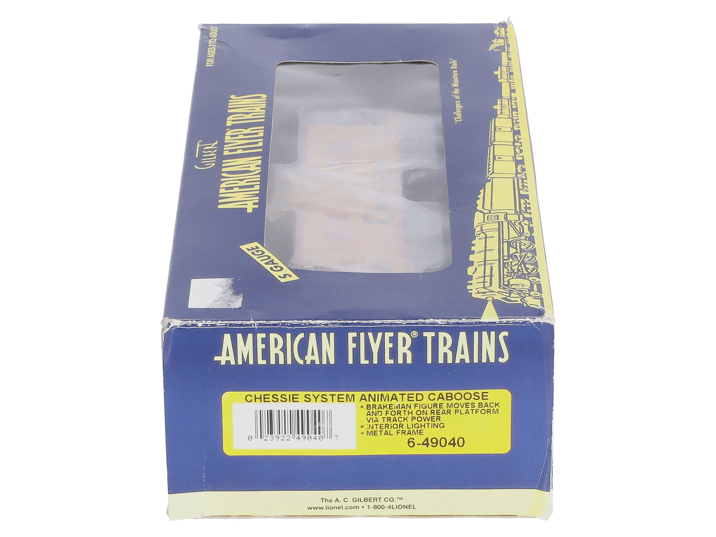 American Flyer 6-49040 S Scale Chessie System Animated Caboose