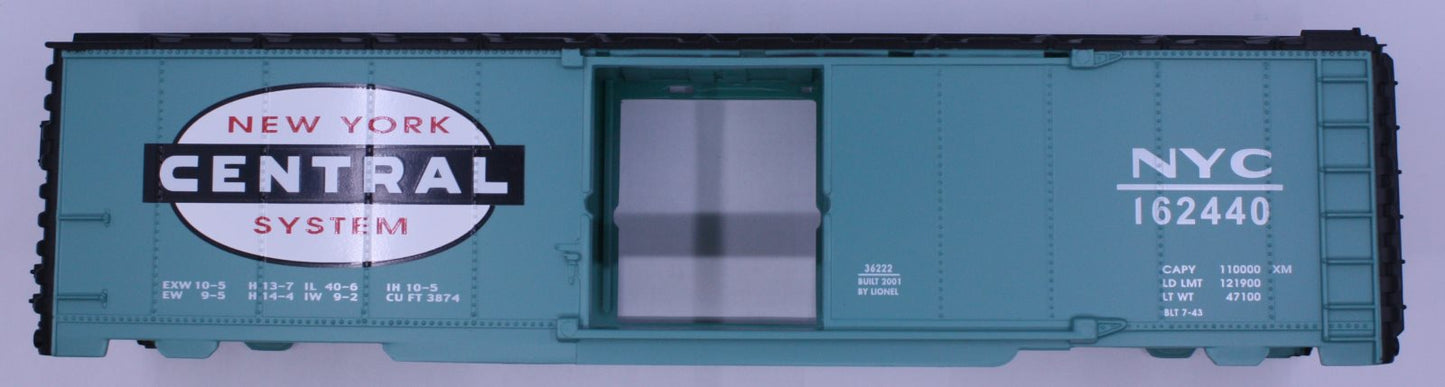 Lionel 36222-7 NYC Jade Green Boxcar Shell