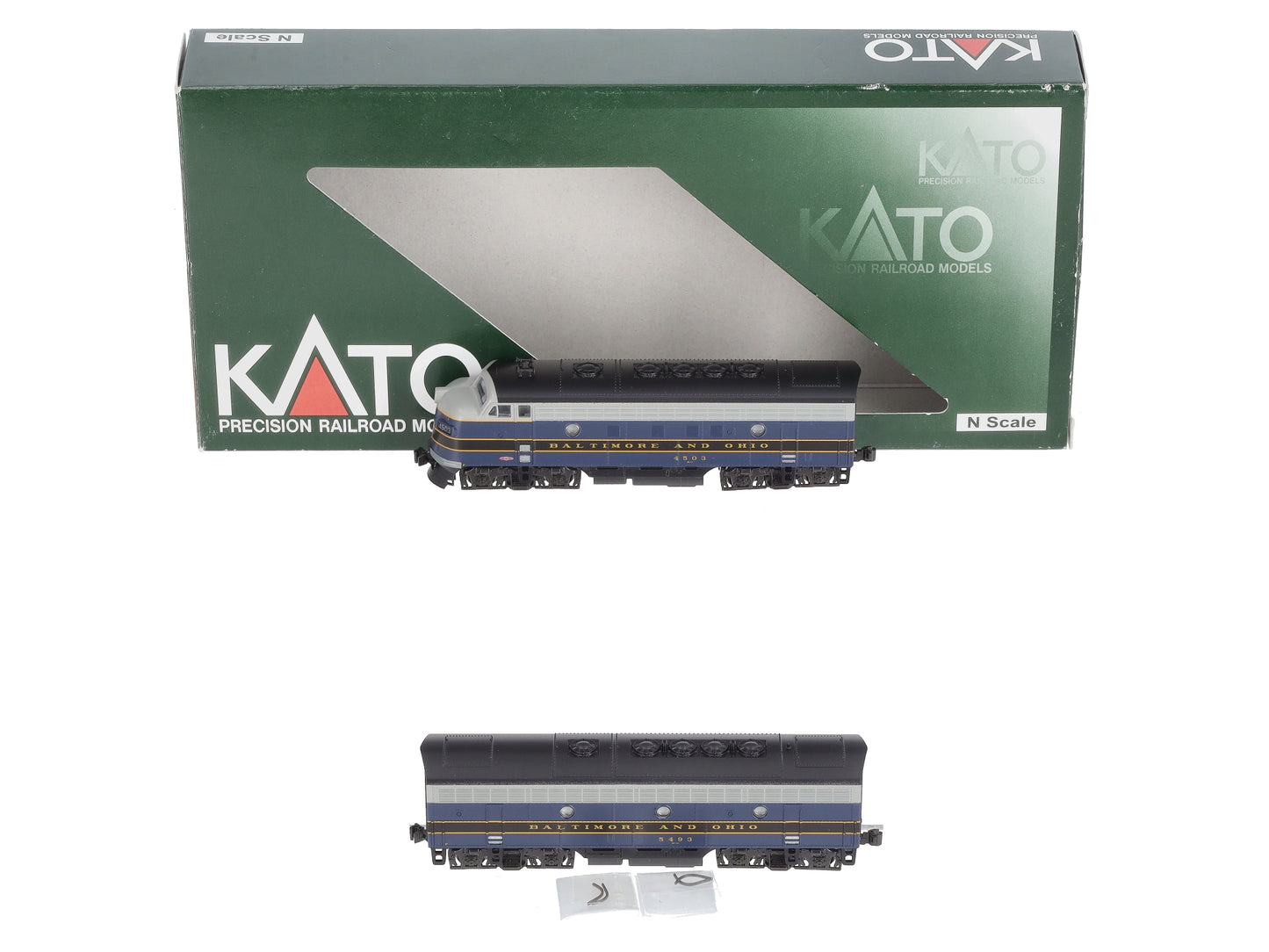 Kato 106-0428 N Baltimore and Ohio EMD F7A + F7B Freight 2-Loco Set #4503, #5493