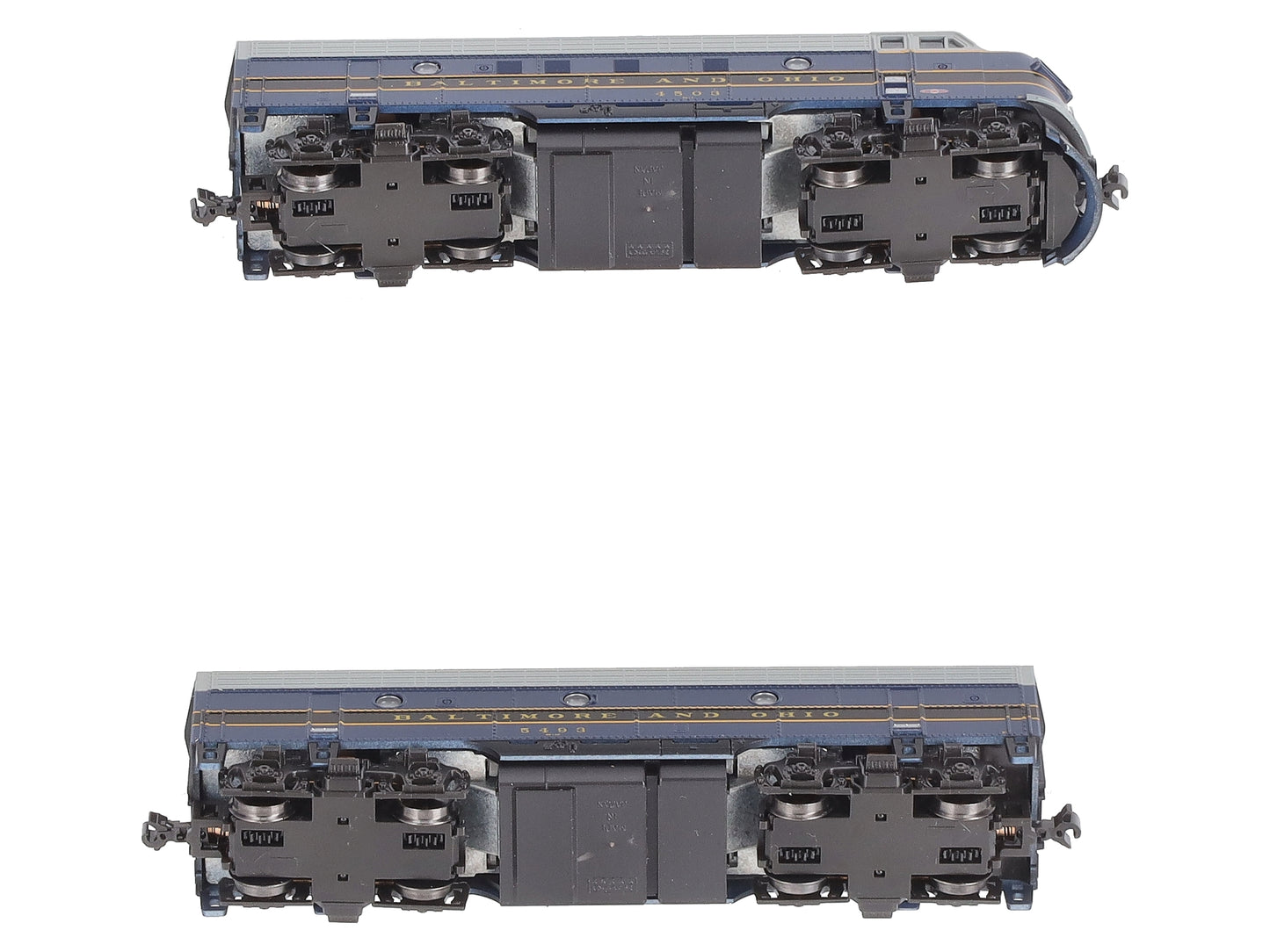 Kato 106-0428 N Baltimore and Ohio EMD F7A + F7B Freight 2-Loco Set #4503, #5493