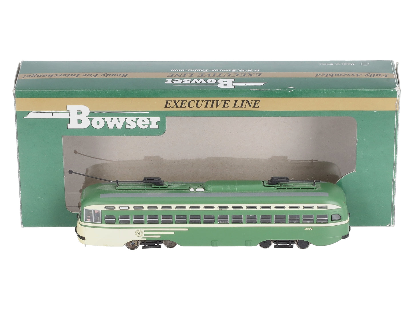 Bowser 12550 HO San Francisco F Line PCC Streetcar w/2 Poles #1050