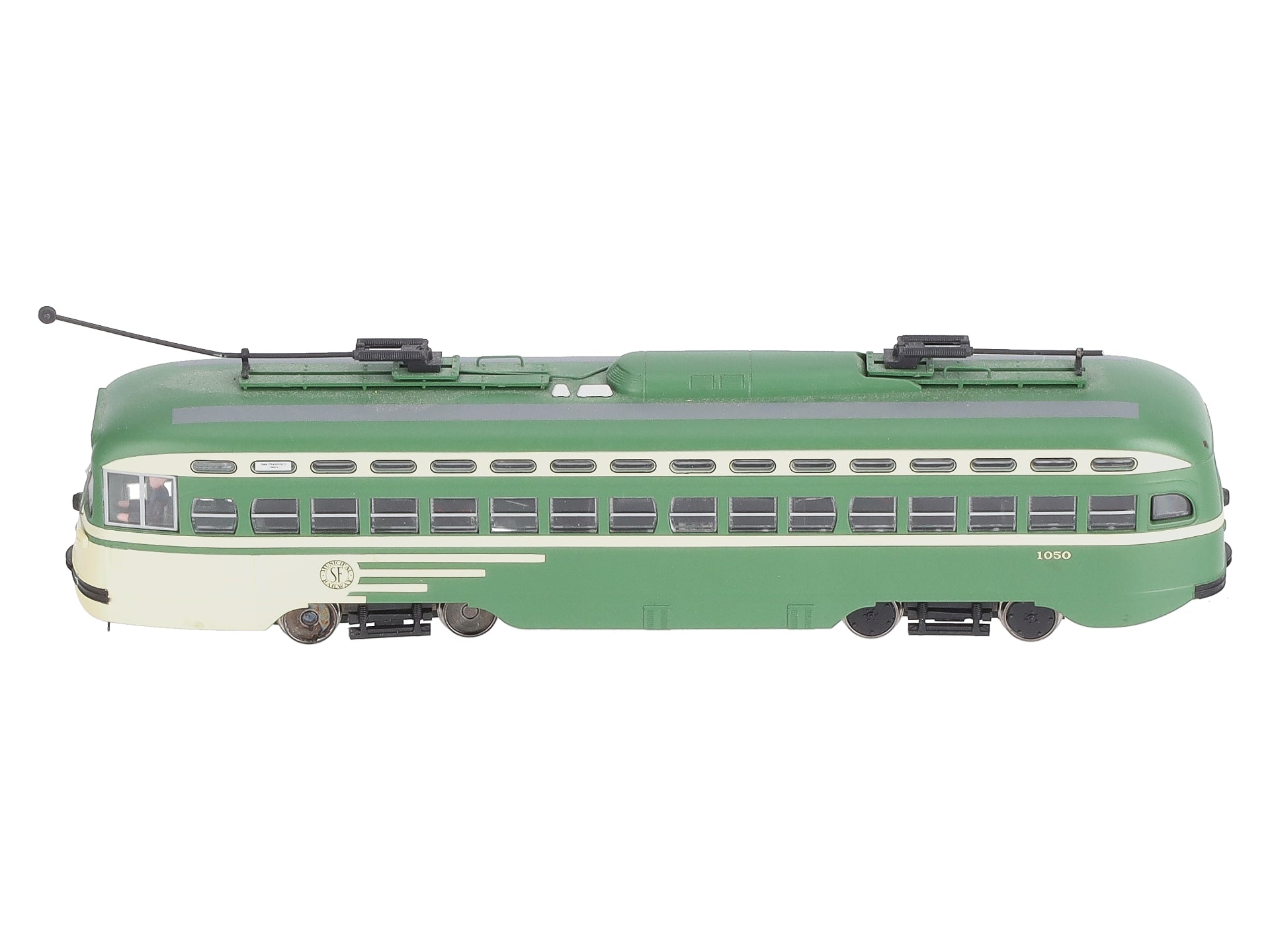 Bowser 12550 HO San Francisco F Line PCC Streetcar w/2 Poles #1050