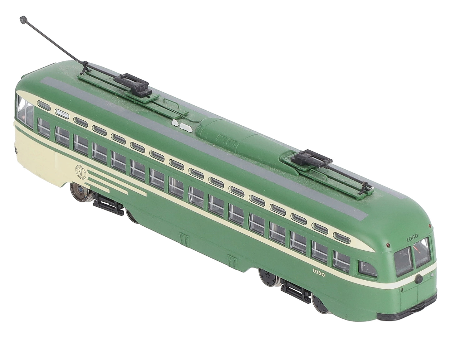 Bowser 12550 HO San Francisco F Line PCC Streetcar w/2 Poles #1050