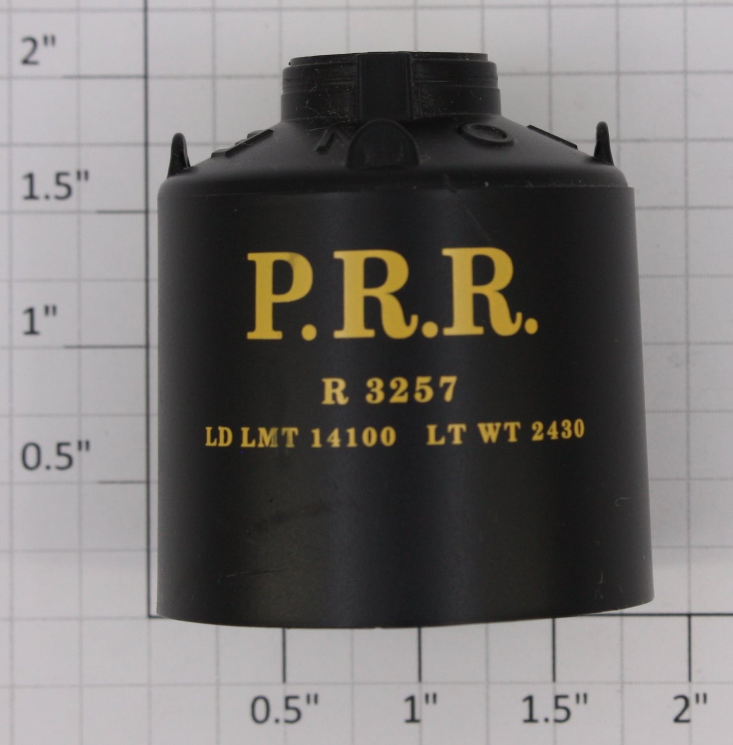 Lionel 26053-55 O Gauge Black P.R.R. "R 3257" Gondola Canister