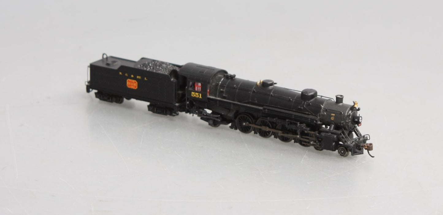 Bachmann 53453 N NC&StL 4-8-2 Light Mountain Steam Loco w/ DCC Sound Value #551