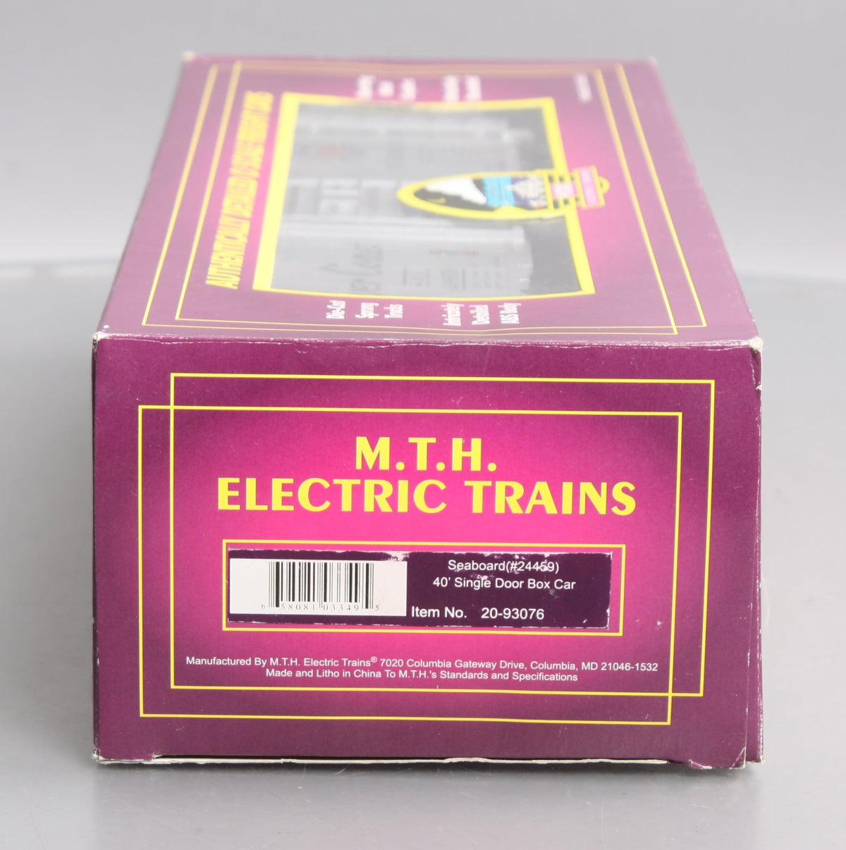 MTH 20-93076 O Gauge Seaboard Boxcar #24459 LN/Box
