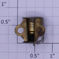 Ives 4687-4 Brass Standard Wide Gauge Strap Headlight Assembly