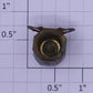Ives 4687-4 Brass Standard Wide Gauge Strap Headlight Assembly