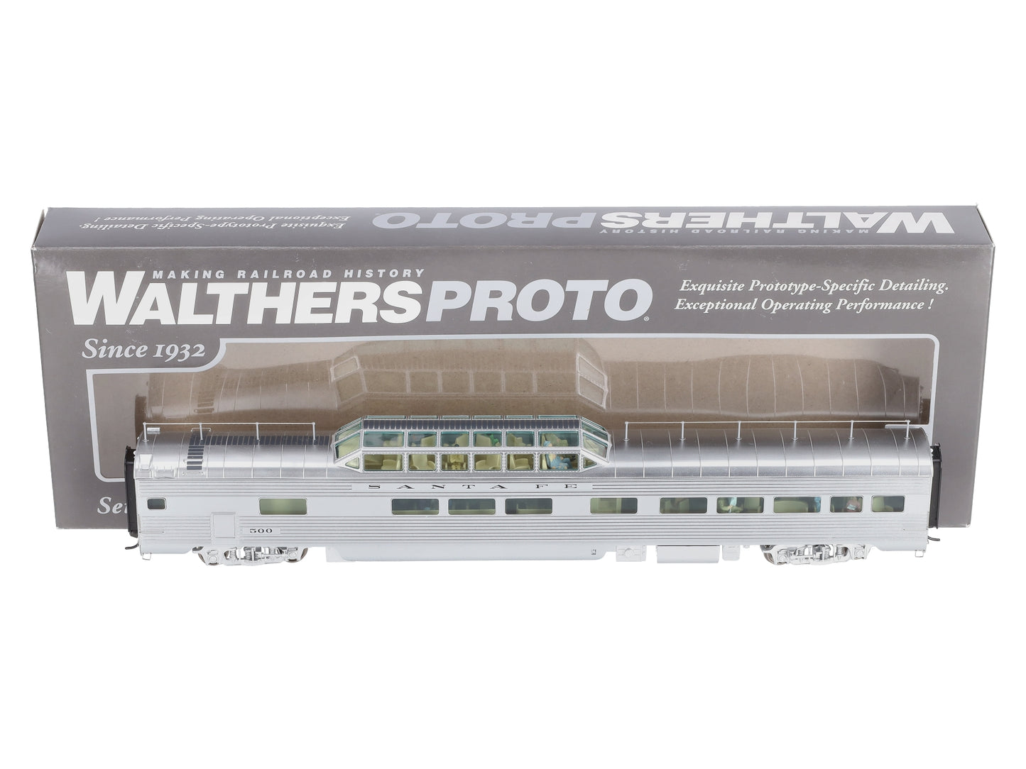 Walthers 920-9648 HO SF Deluxe Edition 1 85' Pleasure Dome Bar Lounge Car #500