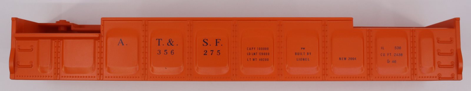 Lionel 29801-7 #3562-75 Santa Fe Barrel Car Body Shell