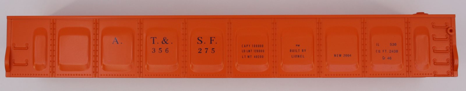 Lionel 29801-7 #3562-75 Santa Fe Barrel Car Body Shell