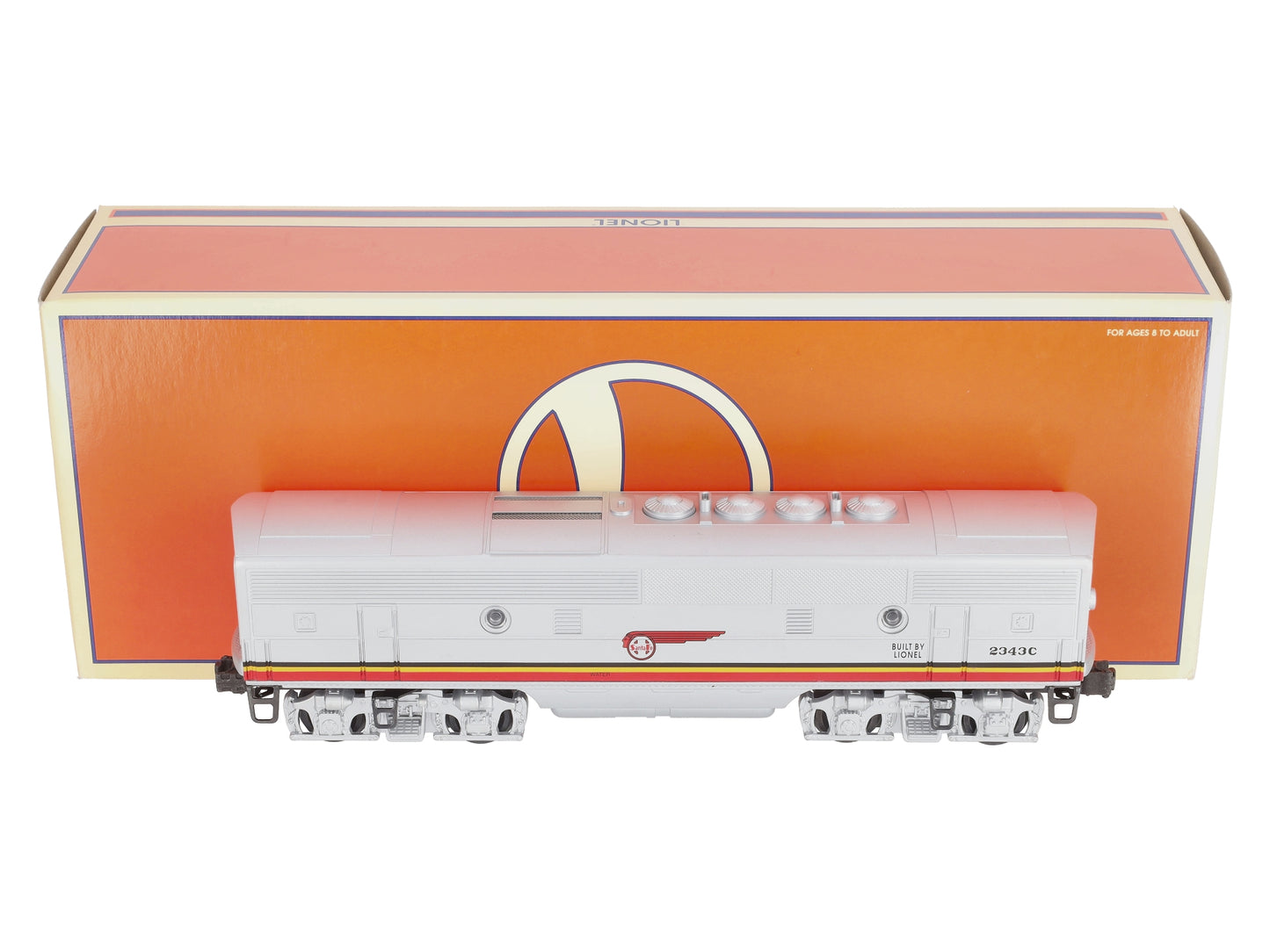 Lionel 6-14517 O Gauge Santa Fe Powered F3 B Unit Diesel Locomotive #2343C
