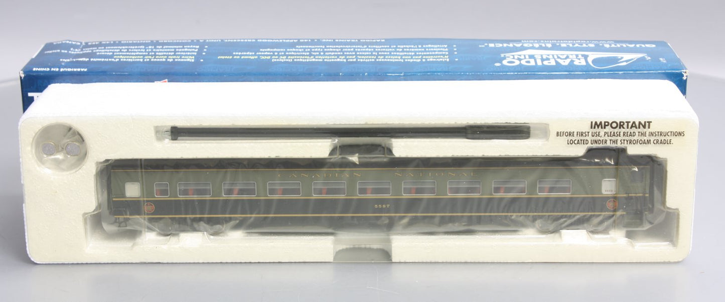 Rapido Trains 100019 HO Scale Canadian National Lightweight Coach #5587 LN/Box