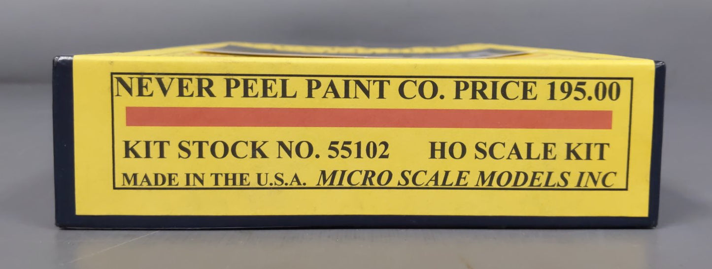 Micro-Scale Models 55102 HO Scale Never Peel Paint Co. Laser Cut Craftsmen Kit