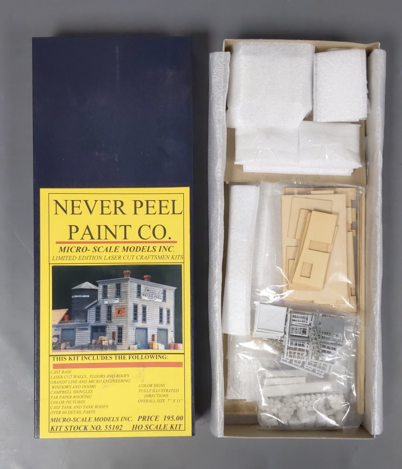 Micro-Scale Models 55102 HO Scale Never Peel Paint Co. Laser Cut Craftsmen Kit