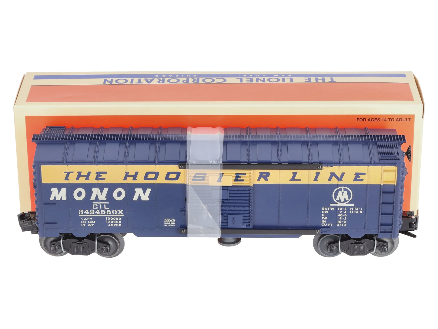 Lionel 3494-550X O Gauge Monon Operating Boxcar #3494550X LN/Box