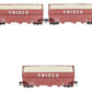 Bluford Shops 16083 3-Bay Wood Chip Hopper w/Flat Side Extensions 3-Pack