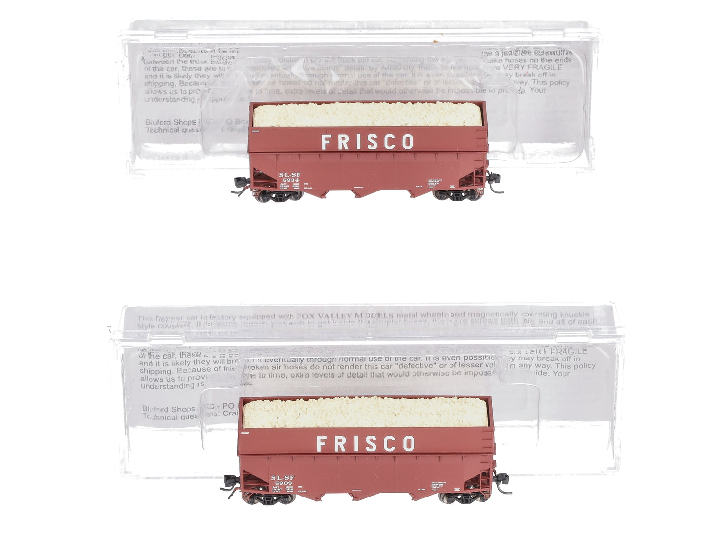 Bluford Shops 16082 N Frisco Offset-Side 3-Bay Wood Chip Hopper (Pack of 2)